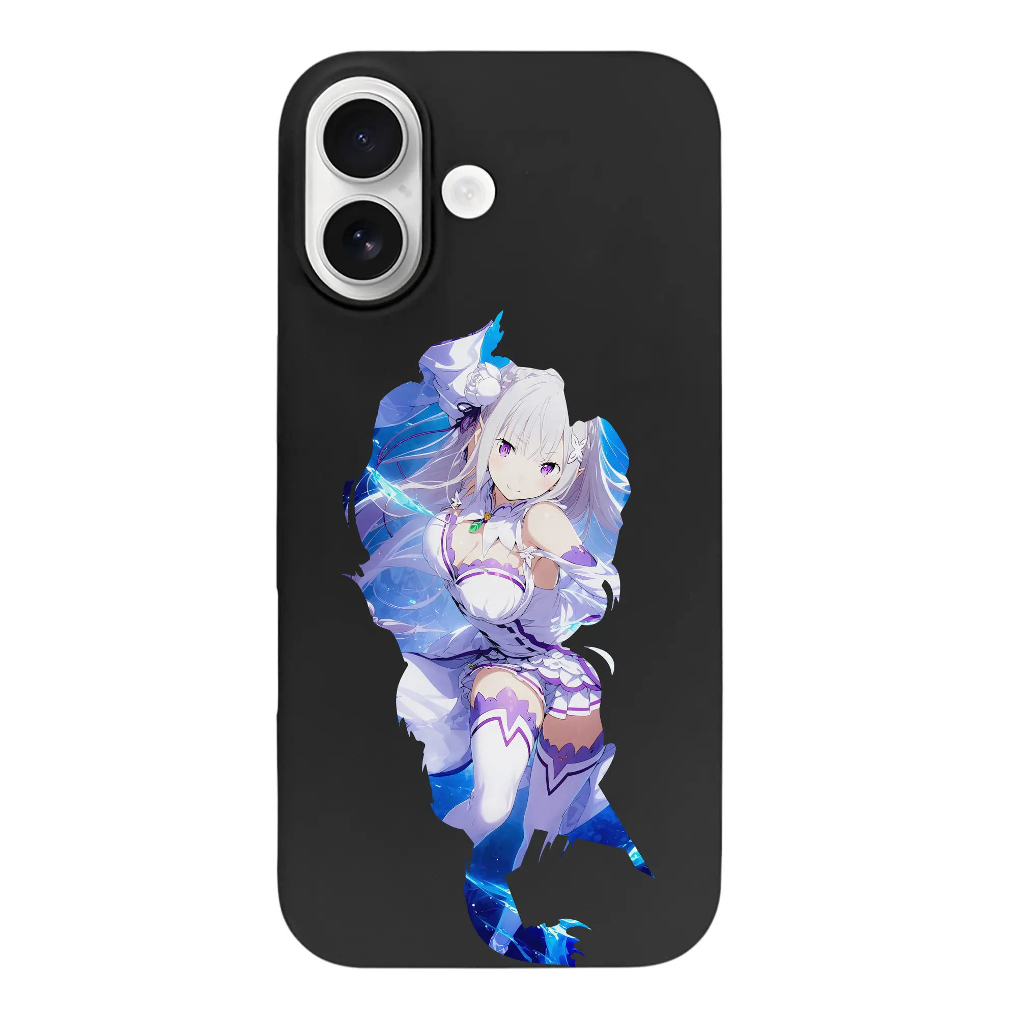 リゼロ グッズ エミリア - iPhone 17 シリーズ シリコンケース 薄型 耐衝撃 指紋防止 ソフトタッチカバー 精密フィット 傷防止 保護ケース iPhone 17/17 Air/17 Pro/17 Pro Max 対応